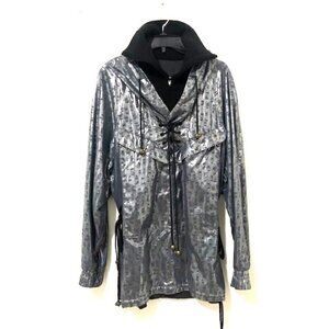 𝅺legende Austrian Silver Metallic Lace-Up Jacket